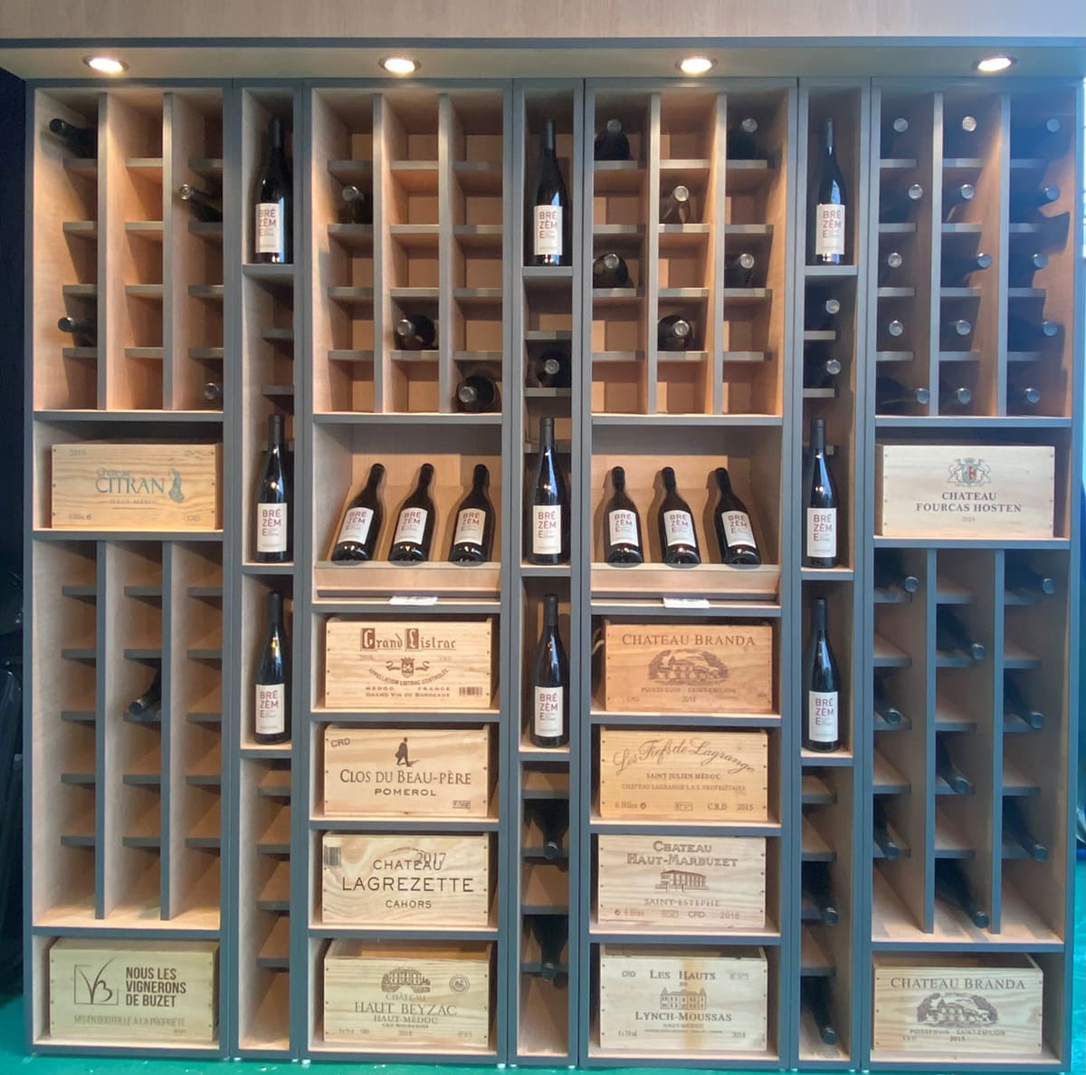Cave à vin sur mesure à Allex (26) par Dufress.