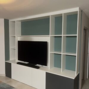 Aménagement meuble tv à romans sur isère (26) par Dufress solutions placard.