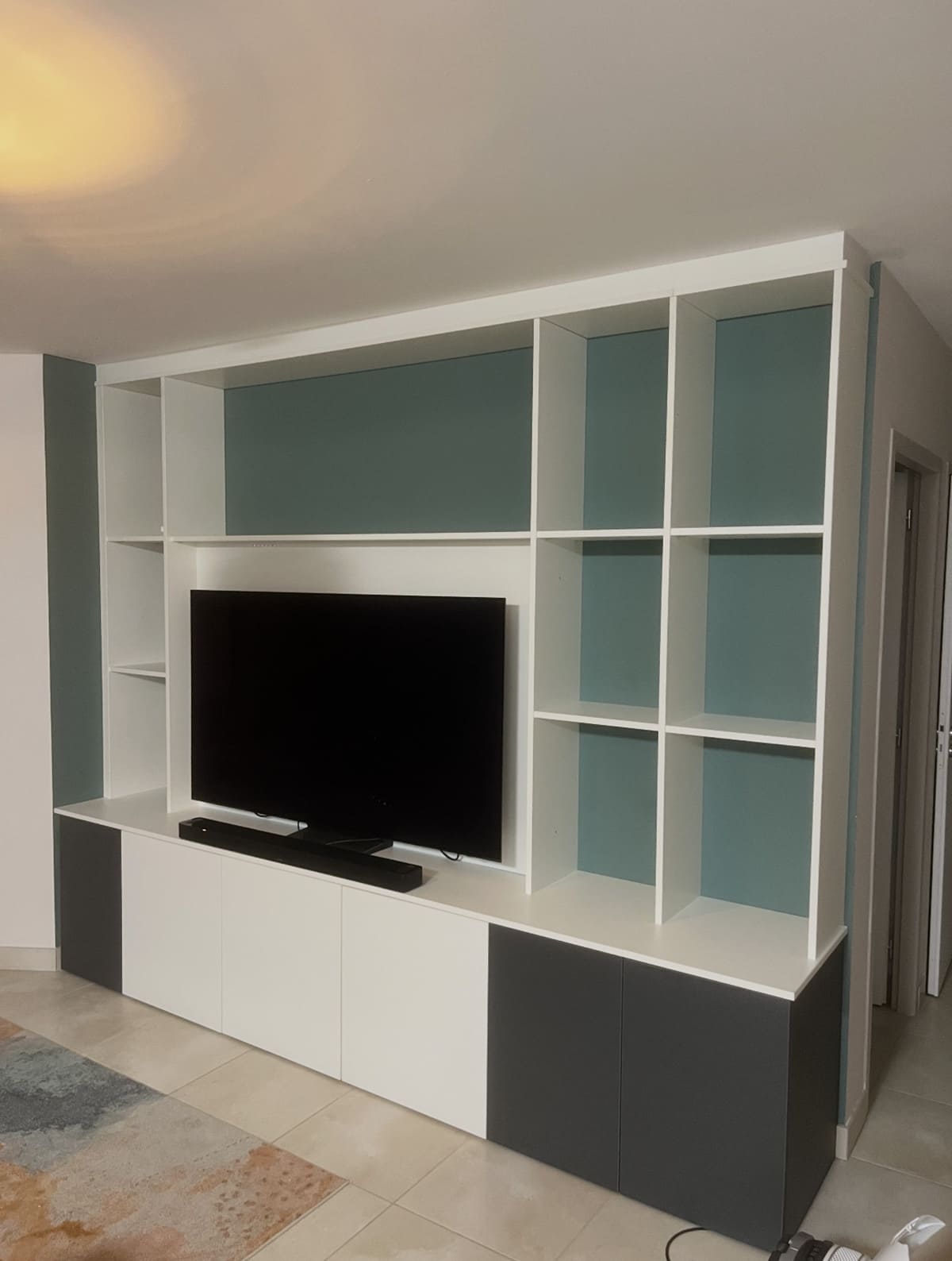 Aménagement meuble tv à romans sur isère (26) par Dufress solutions placard.