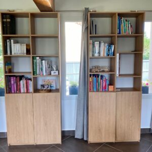 Double bibliothèques à Beaumont les Valence par Dufress Solutions Placard.